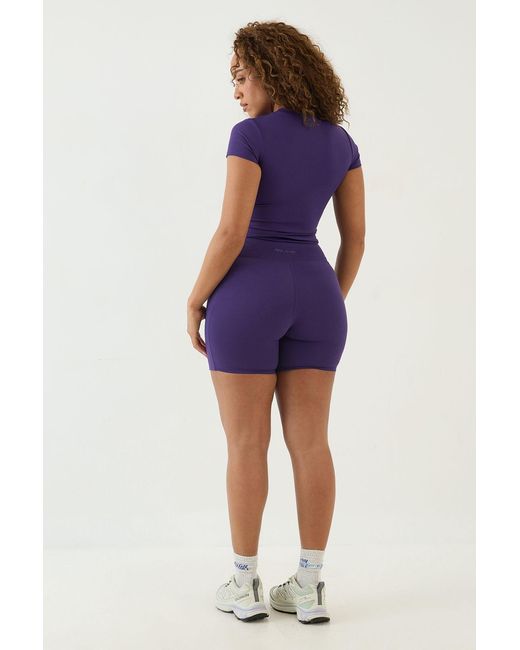 DSGN Studio Blue Sculpt Curved Hem Sports Top