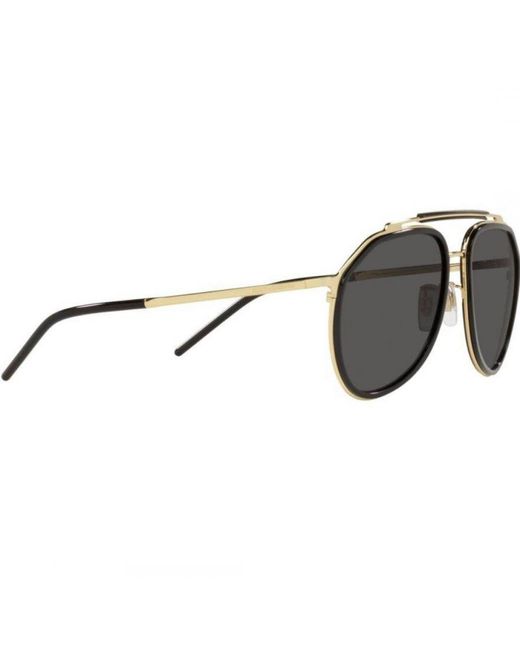 Dolce & Gabbana Black 0Dg2277 02/87 Sunglasses Metal for men