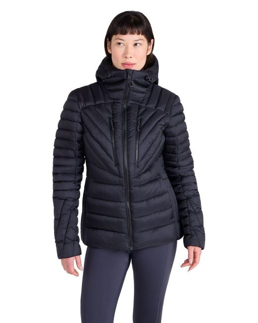 Mountain Warehouse Blue 'Sky' Padded Jacket With Chin Guard & Adjustable Hoodie Warm Coat Polyamide