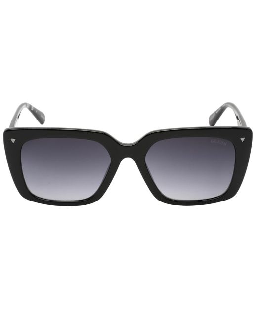 Guess Blue Gradient Smoke Lens Shiny Framed Sunglasses