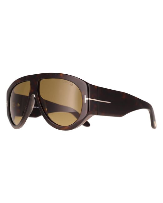 Tom Ford Brown Aviator Dark Havana Bronson Ft1044 for men