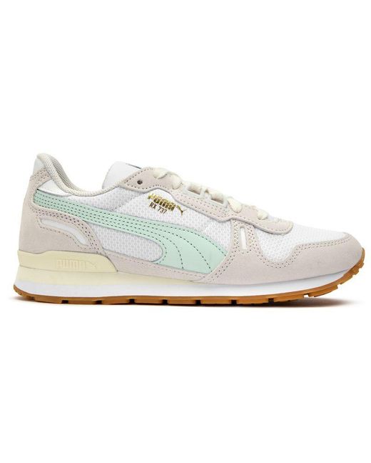 PUMA White Rx737 Vintage Trainers