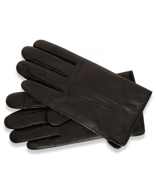 Barney's Originals Black Gift Boxed Classic Leather Glove for men