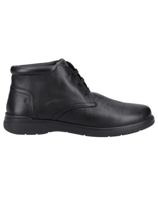 Hush Puppies Black Malcolm Leather Chukka Boots for men