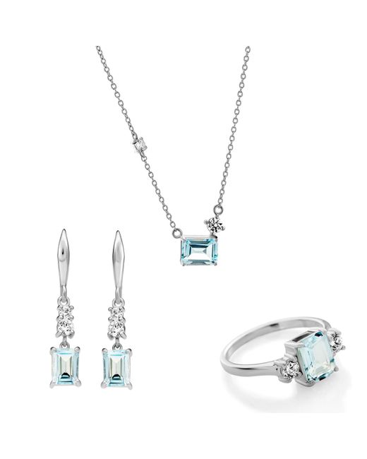 Orphelia Metallic 'Fira' 925 Sterling Set: Necklace + Earrings + Ring