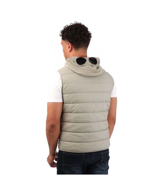 C P Company White Shell-R Goggle Vest for men