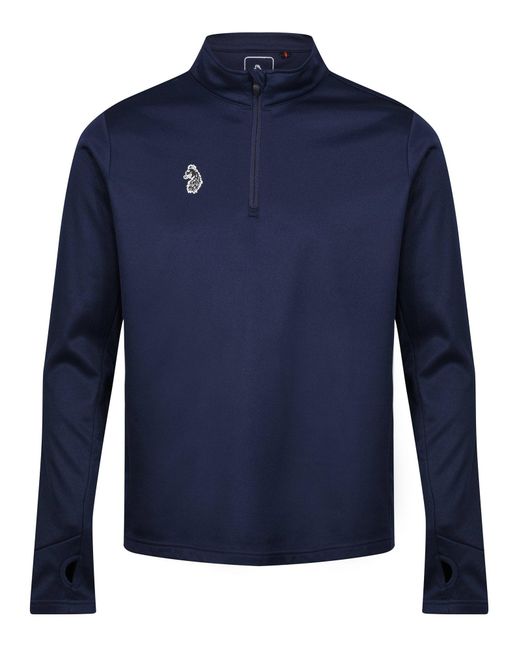 Luke 1977 Blue Training Quarter Zip Sweat for men