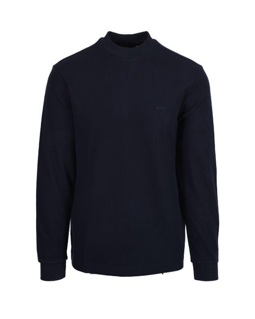 Boss Blue Boss Explorer Long Sleeve T-Shirt Dark for men