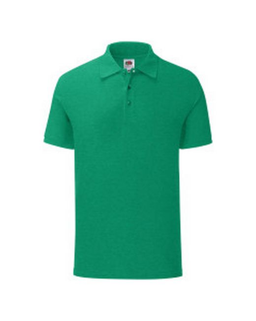 Fruit Of The Loom Iconisch Poloshirt (groene Heide) in het Green voor heren