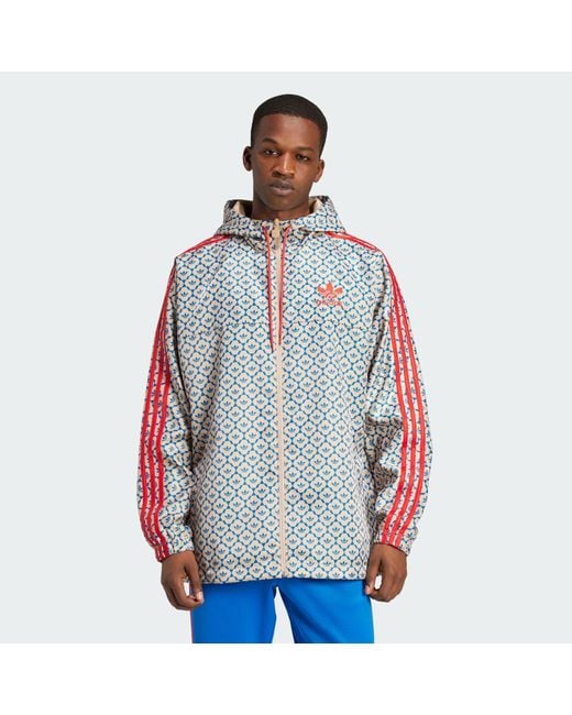 Adidas Originals Blue David Beckham Originals Windbreaker for men