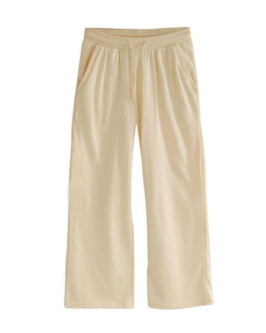 H&M White Relaxed Fit Joggers