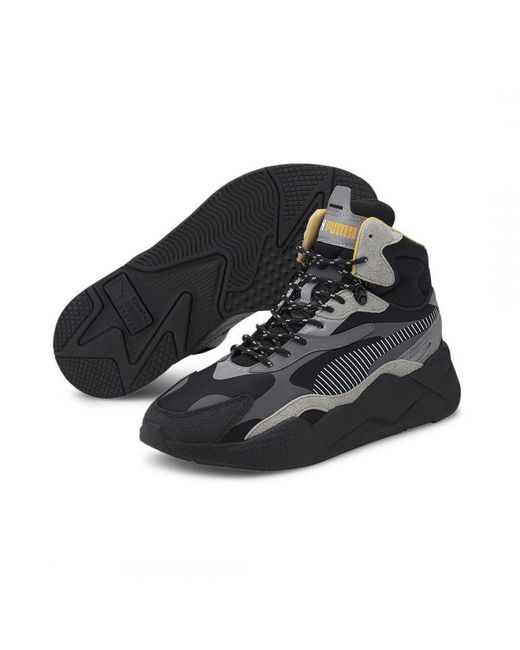 PUMA Black X Helly Hansen Rs-X3 Mid Trainers for men
