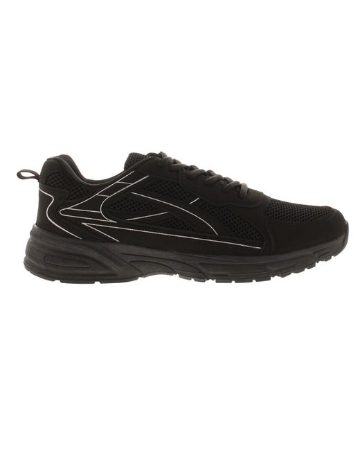 Surge Black Leightweight Trainers Rev Lace Up for men