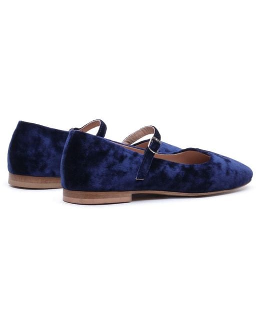 Hush Puppies Blue Pasha Velvet Flats