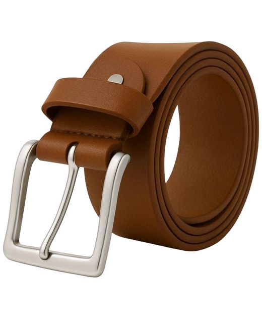 Woodland Leathers Brown Leather Belts, Premium Genuine Belt 1.5" Width for men