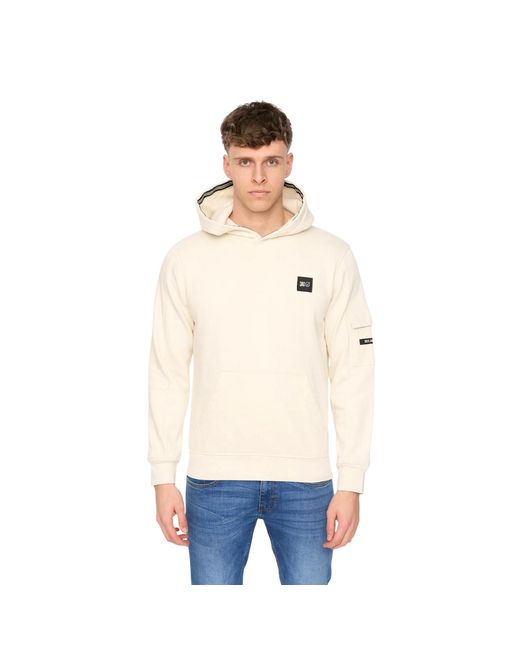 Duck and Cover Natural Wrentham Hoodie (Light Stone) for men