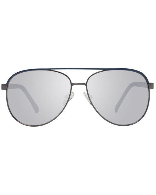 Guess Gray Sunglasses Gf0172 08C Gunmetal Mirrored for men
