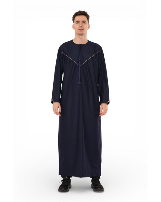 Thobez Blue Ramadan Moroccan Jubba Robe Djellaba Eid Thobe for men