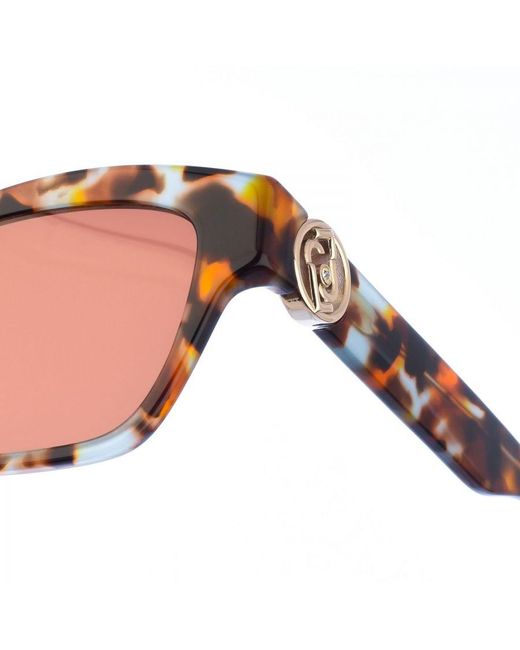 Liu Jo Pink Acetate Sunglasses With Rectangular Shape Lj769Sr