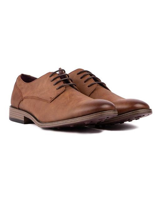 Soletrader Brown Fulham Derby Shoes for men