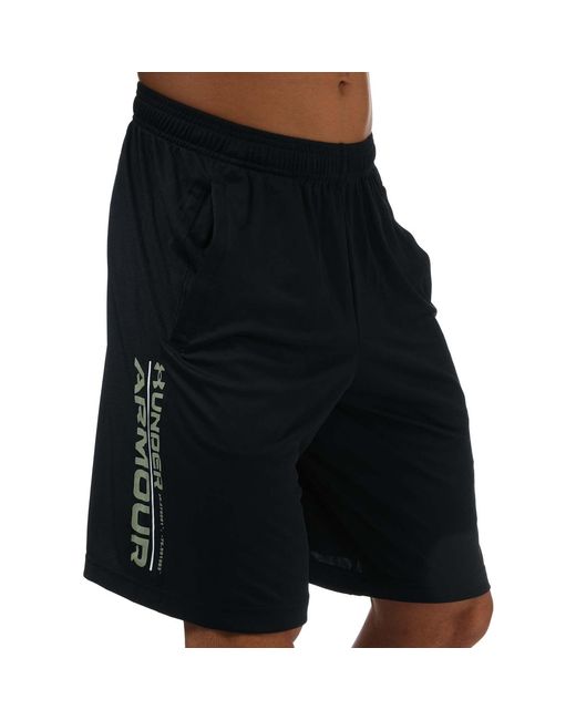 Under Armour Black Ua Tech Wordmark Shorts for men