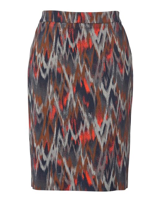 Mart Visser Lexia Print Rok Navy / Olijfgroen in het Red