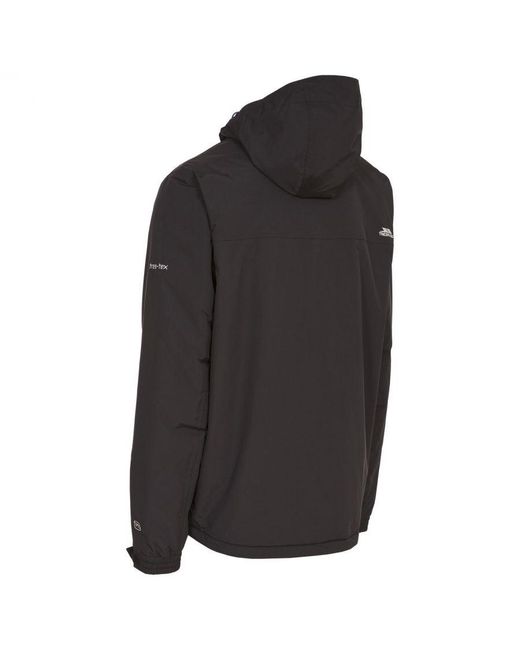 Trespass Black Donelly Waterproof Padded Jacket for men