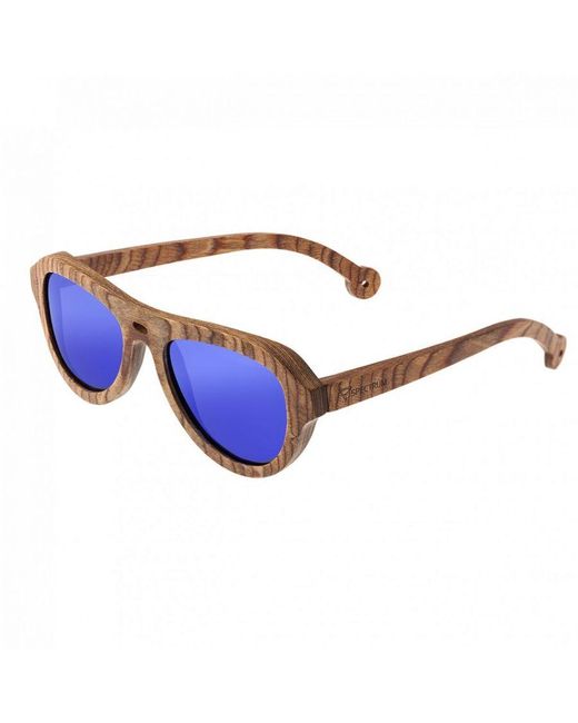 Spectrum Blue Marzo Wood Polarized Sunglasses