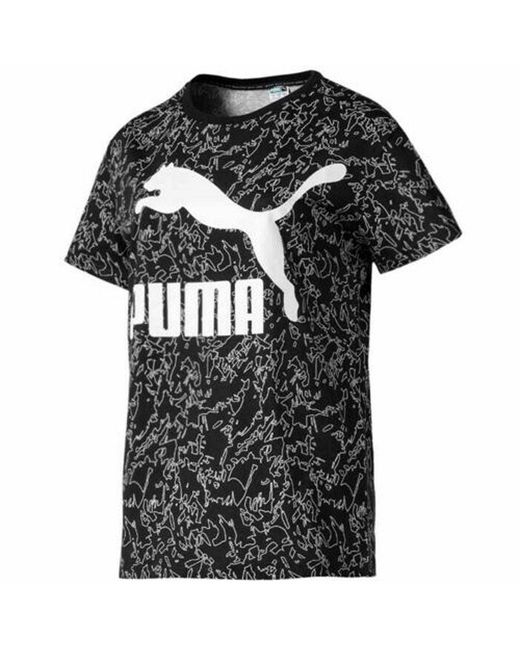 PUMA Black Aop T-Shirt