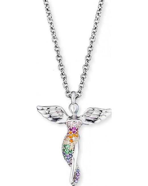 Engelsrufer White Ern-Lilangel-Zim Ladies Angel Necklace Sterling