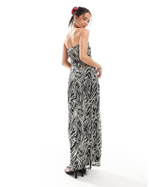 Vero Moda Multicolor Mesh Bandeau Maxi Dress