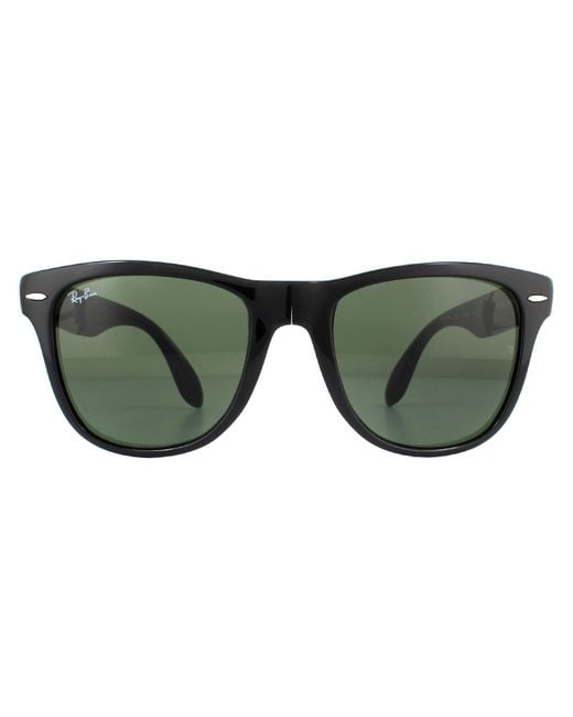 Ray-Ban Green Sunglasses Folding Wayfarer 4105 601 54Mm