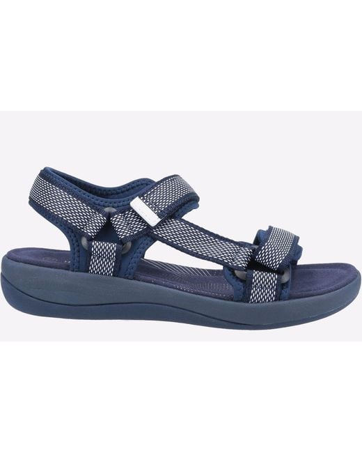 Hush Puppies Blue Sara Quarter Strap Sandal