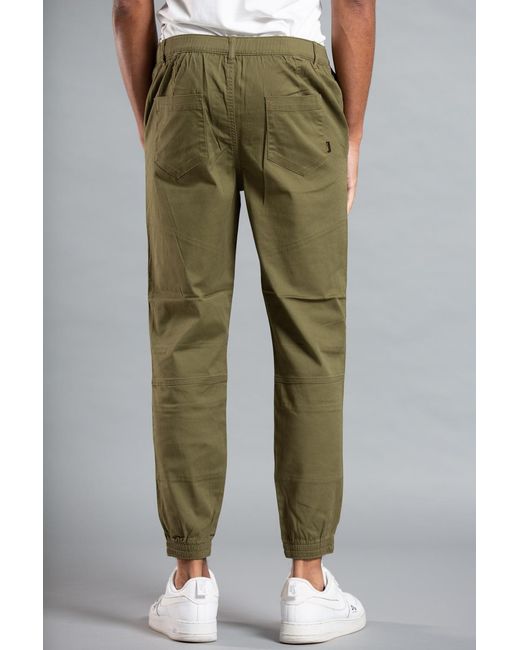 Tokyo Laundry Green Cuffed Cargo Trouser With Belt for men