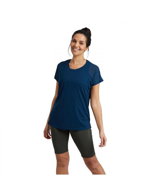 Mountain Warehouse Blue Ladies Double Layered T-Shirt ()