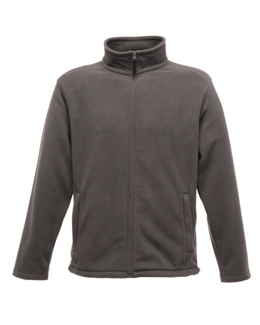 Regatta Gray Plain Micro Fleece Full Zip Jacket (Layer Lite) (Seal) for men