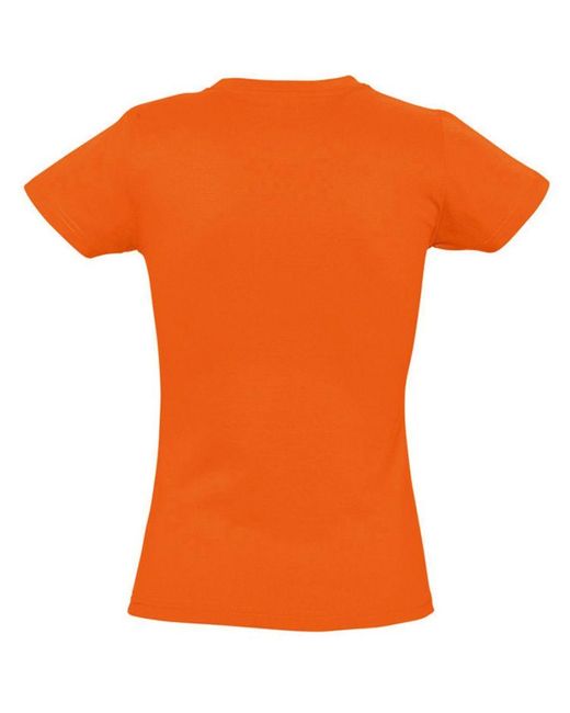 Sol's Orange Ladies Imperial Heavy Short Sleeve T-Shirt Cotton