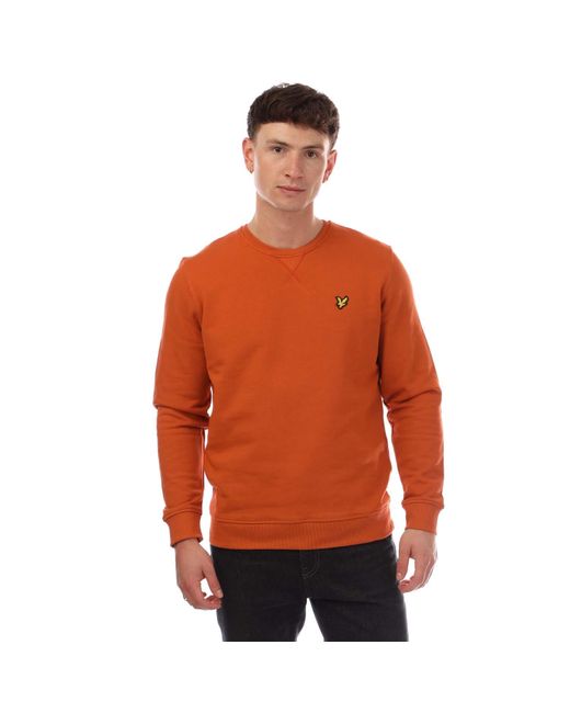 Lyle & Scott Orange And Crewneck Sweatshirt for men