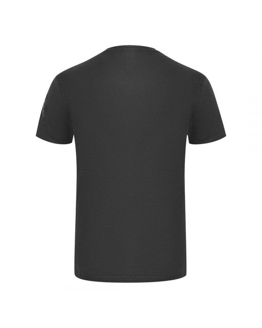 Aquascutum Black London Brand Logo T-Shirt for men
