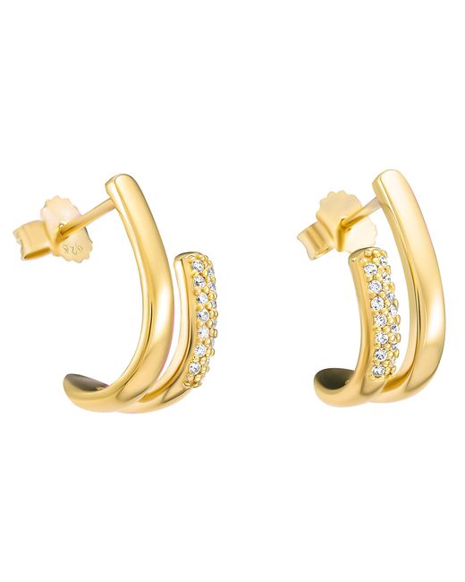 Orphelia Metallic 'Emily' 925 Sterling Drop Earrings