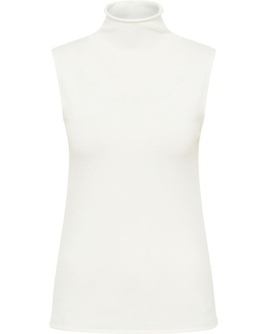 Dreimaster Gebreide Top Wolwit in het White