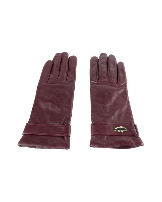 Class Roberto Cavalli Purple Lambskin Leather Glove