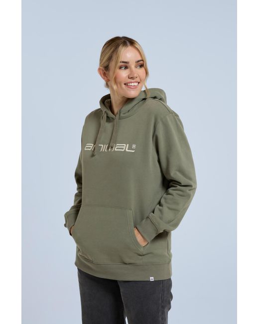 Mountain Warehouse Green 'Maya' Hoodie With Front Pocket Breathable Cosy Pullover Cotton