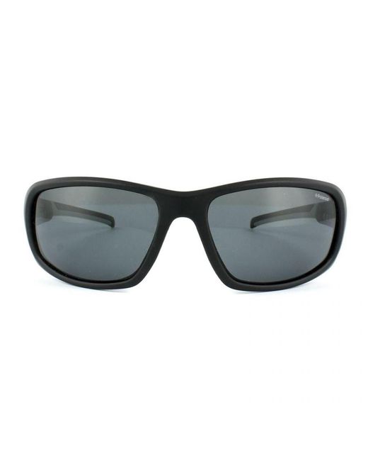 Polaroid Gray Sport Wrap & Polarized Sunglasses for men