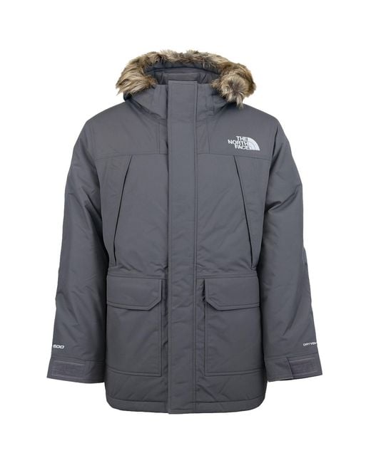The North Face Gray Mcmurdo Parka Jacket Nylon for men