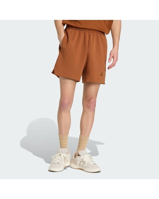 Adidas Brown Soft Lux Shorts for men