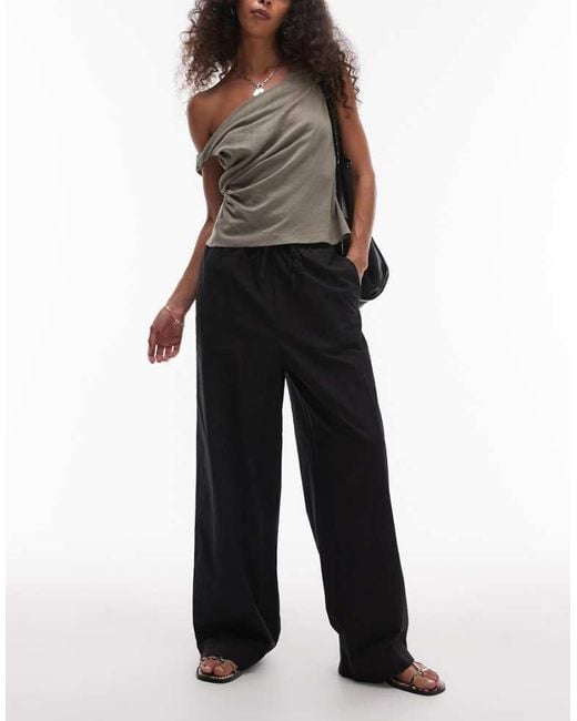 Rhythm Black Posie Gathered Trousers
