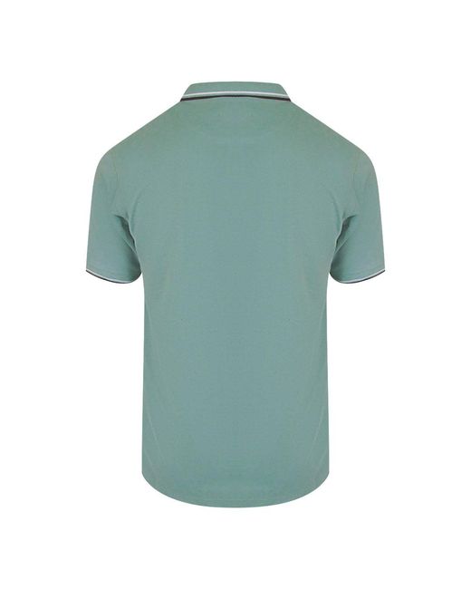 Aquascutum Green Active Cotton Polo Salvia for men