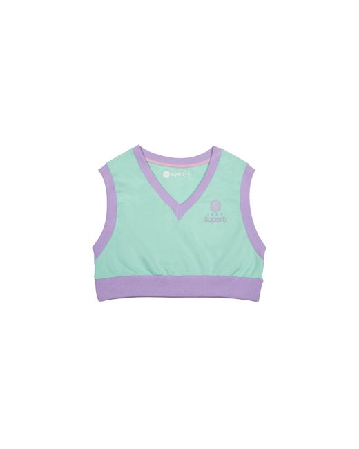 Superb Blue Be Happy Rsc-S2101 V-Neck Sleeveless Top