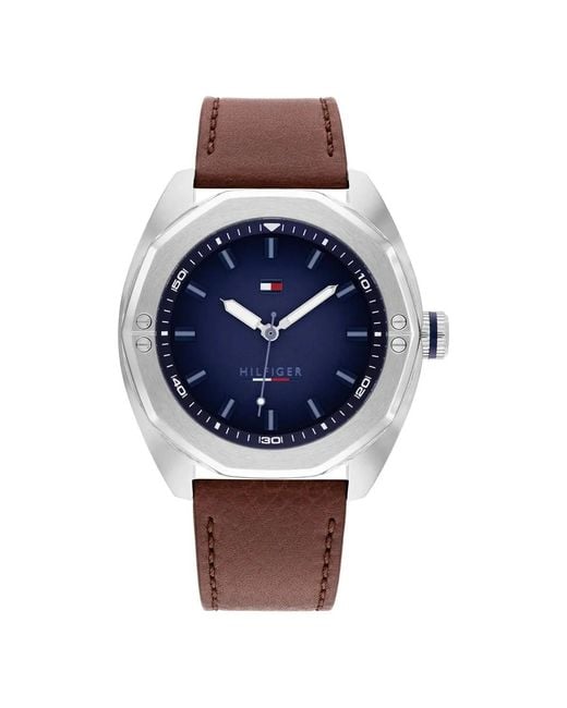 Tommy Hilfiger Blue Shane Watch 1792255 Leather for men